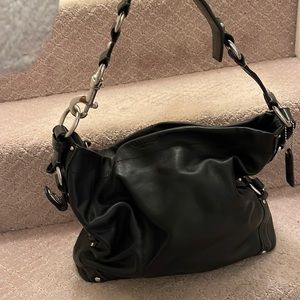 Coach leather larger shoulder bag